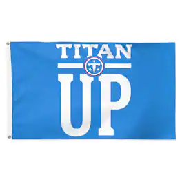 WinCraft - Tennessee Titans Single-Sided Deluxe 3' x 5' Slogan Flag - Multicolor