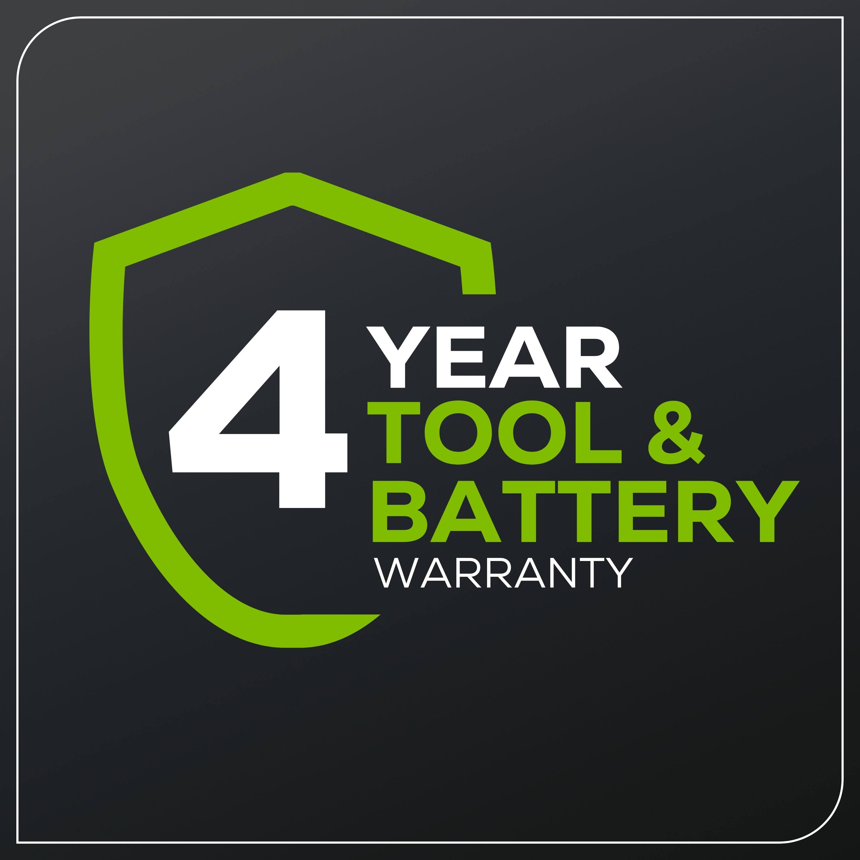YEAR 4 TOOL & BATTERY WARRANTY