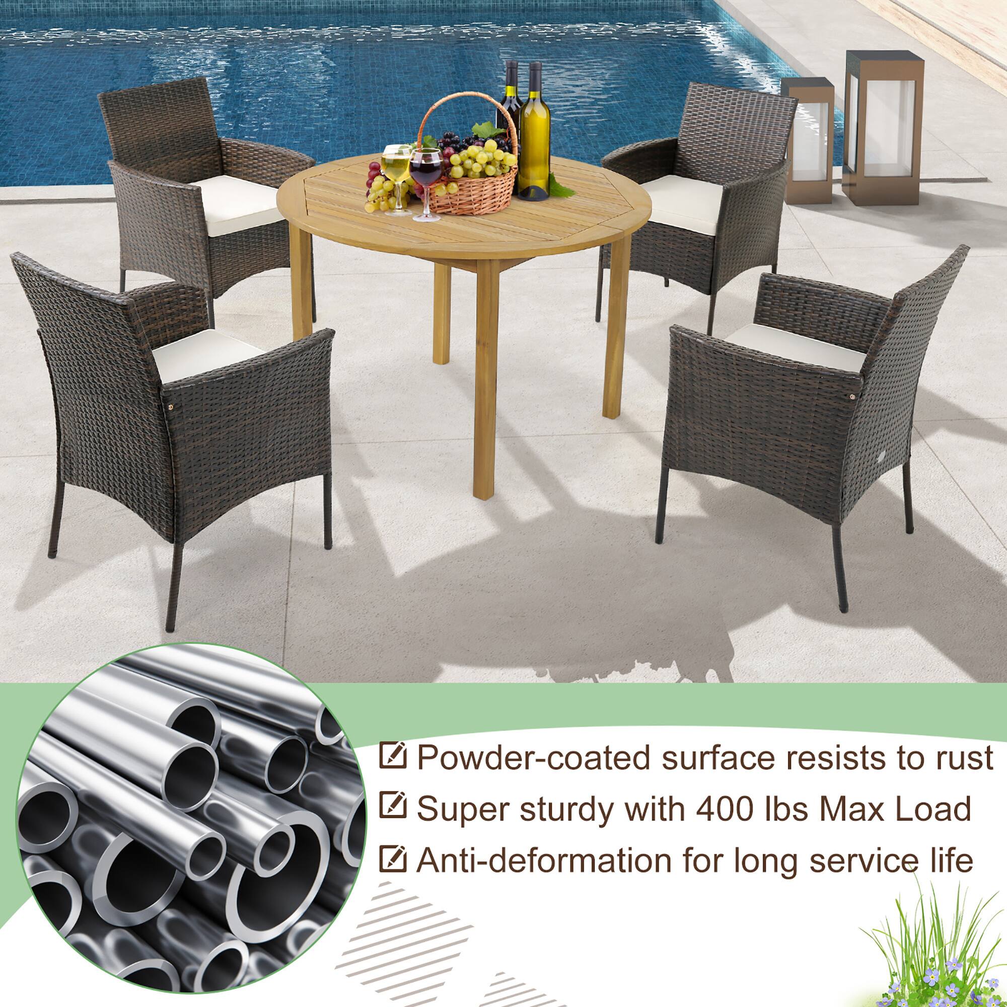 - Powder-coated surface resists to rust
- Super sturdy with 400 lbs Max Load
- Anti-deformation for long service life