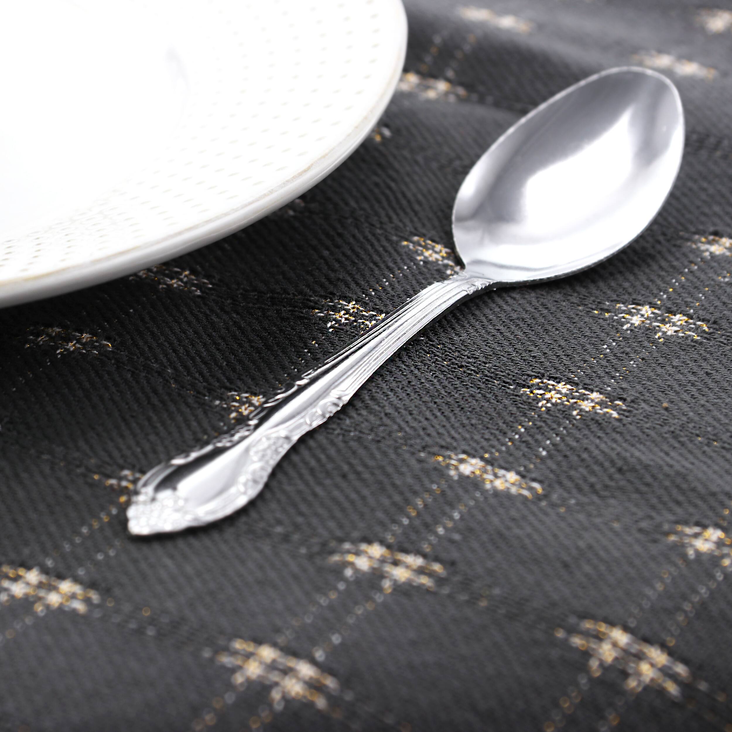 Alt View 3. Gibson - Abbie 24 Piece Stainless Steel Teaspoon Set - Silver.