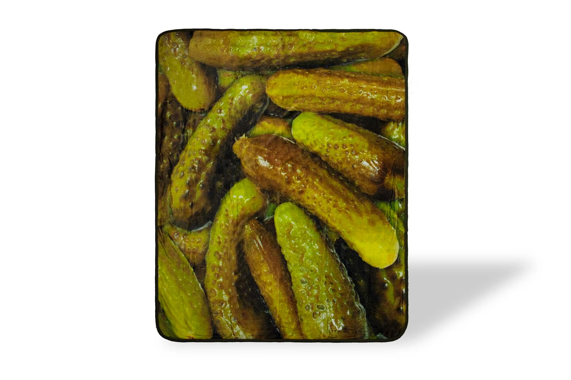 Just Funky - Pickles Fleece Throw Blanket | Large Soft Throw Blanket | 60 x 45 Inches - Green price history on PriceWatchPro