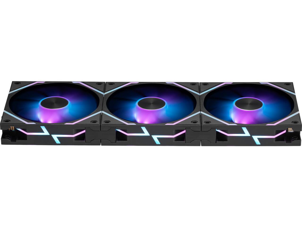 Back. MSI - MSI MPG EZ120 ARGB Fan - 120mm, Magnetic Block, Daisy-Chain, Fluid Bearing, 3-Pack - ARGB.