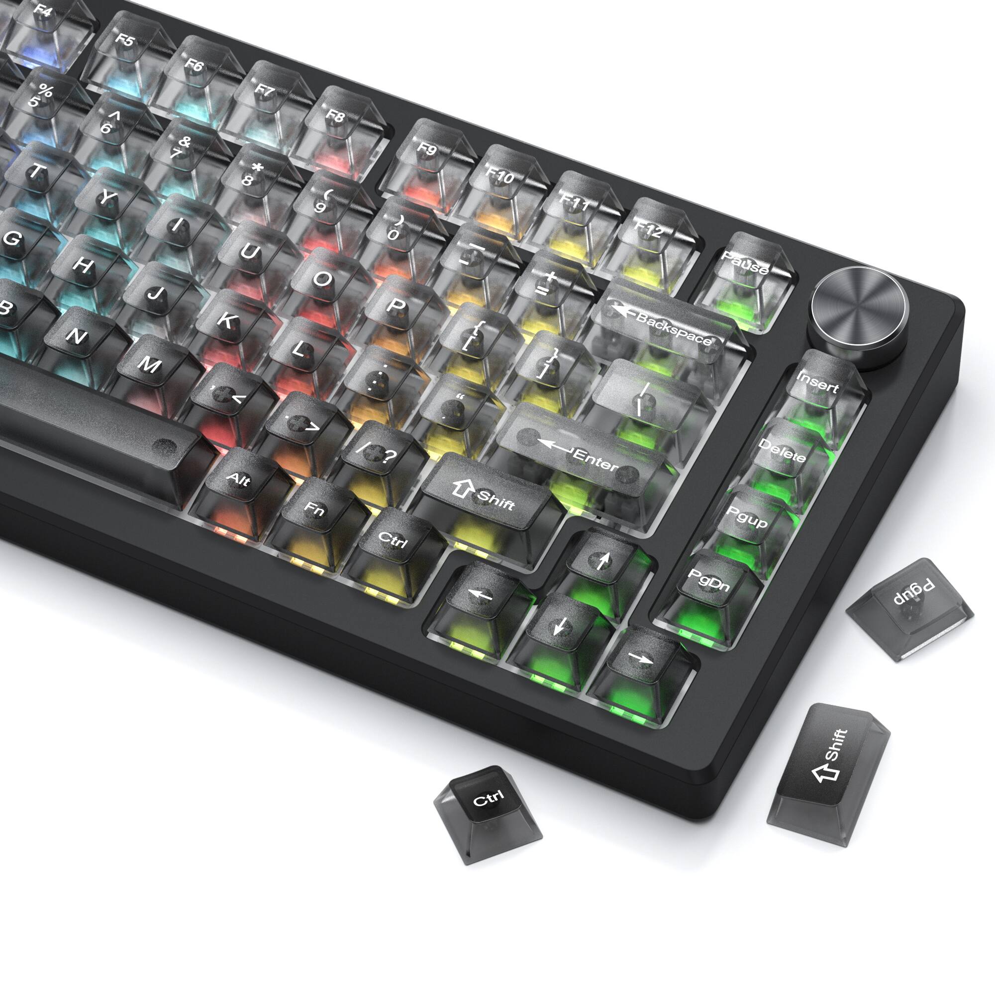 Womier Crystal Jelly keycaps ,Transparent Style Cute keycap for
