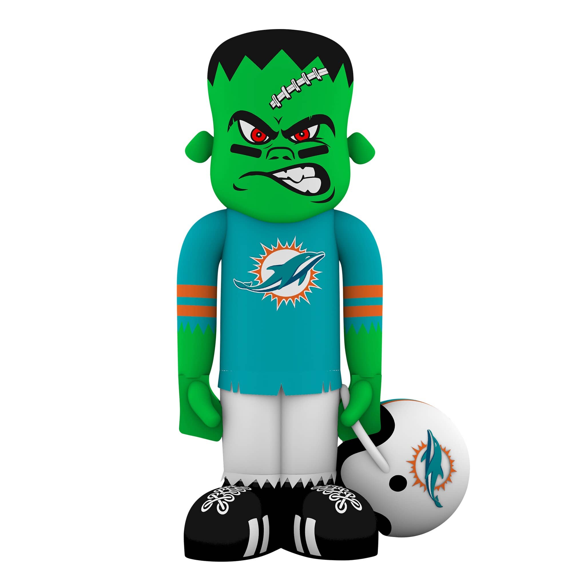 Front. Sporticulture - Miami Dolphins Halloween Lawn Inflatable Steinbacker - Multicolor.