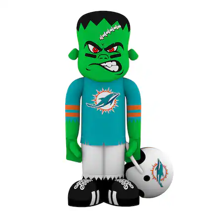 Front. Sporticulture - Miami Dolphins Halloween Lawn Inflatable Steinbacker - Multicolor.