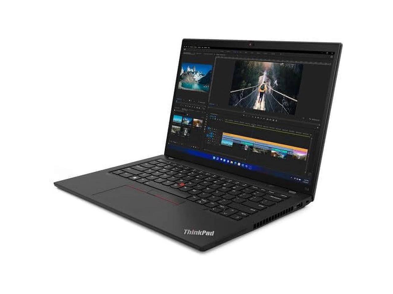 Alt View 2. Lenovo - Lenovo ThinkPad T14 Gen 3, 14" WUXGA, Intel Core i7-1260P, 16GB|512GB, W11P - Black.