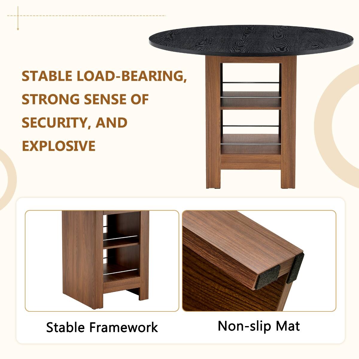 STABLE LOAD-BEARING, STRONG SENSE OF SECURITY, AND EXPLOSIVE

Stable Framework

Non-slip Mat