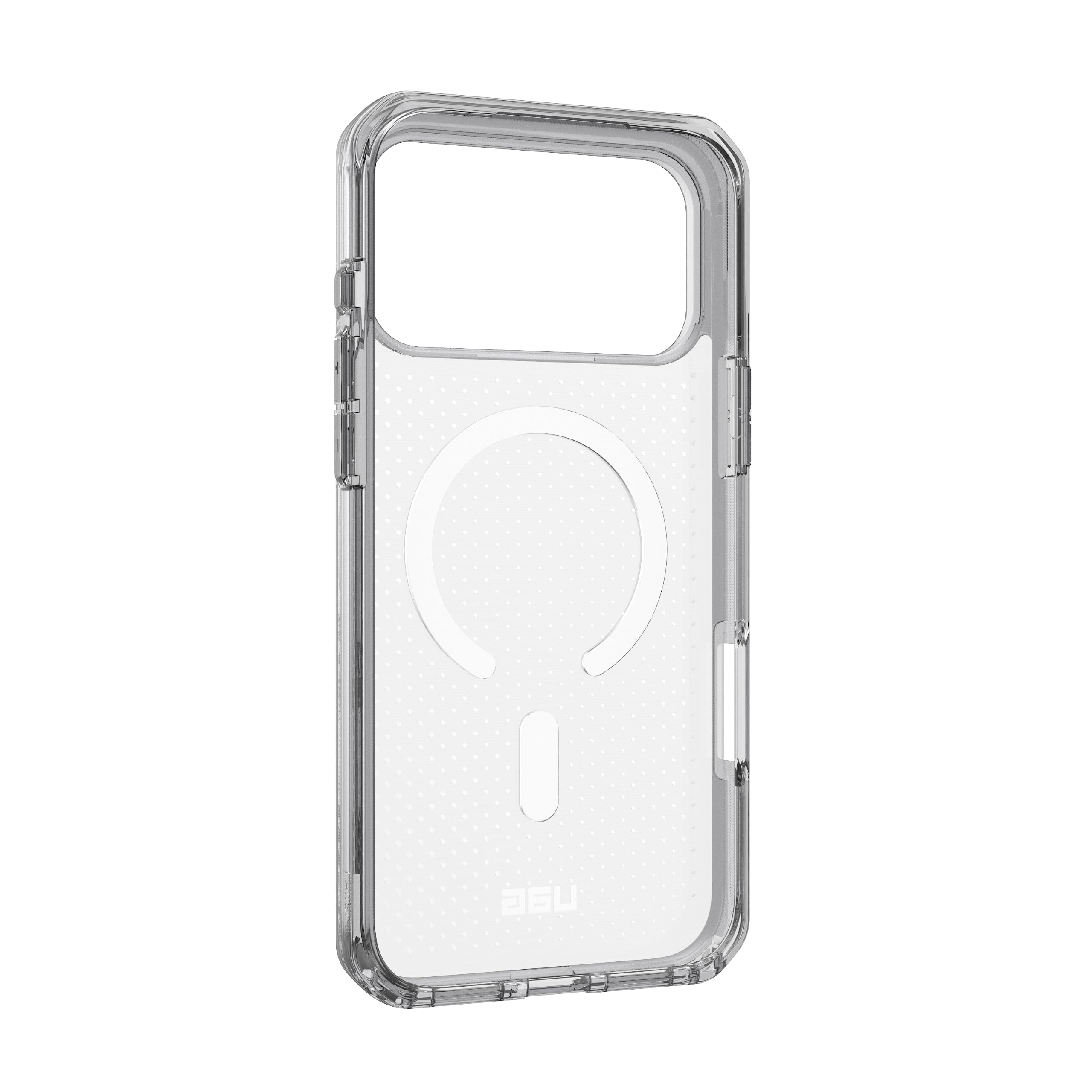 Alt View 5. UAG - iPhone 18 Pro Max Case/iPhone 17 Pro Max Case with MagSafe, Ultra-Slim & Sleek Dot Pattern, Dot - Ice/Smoke.