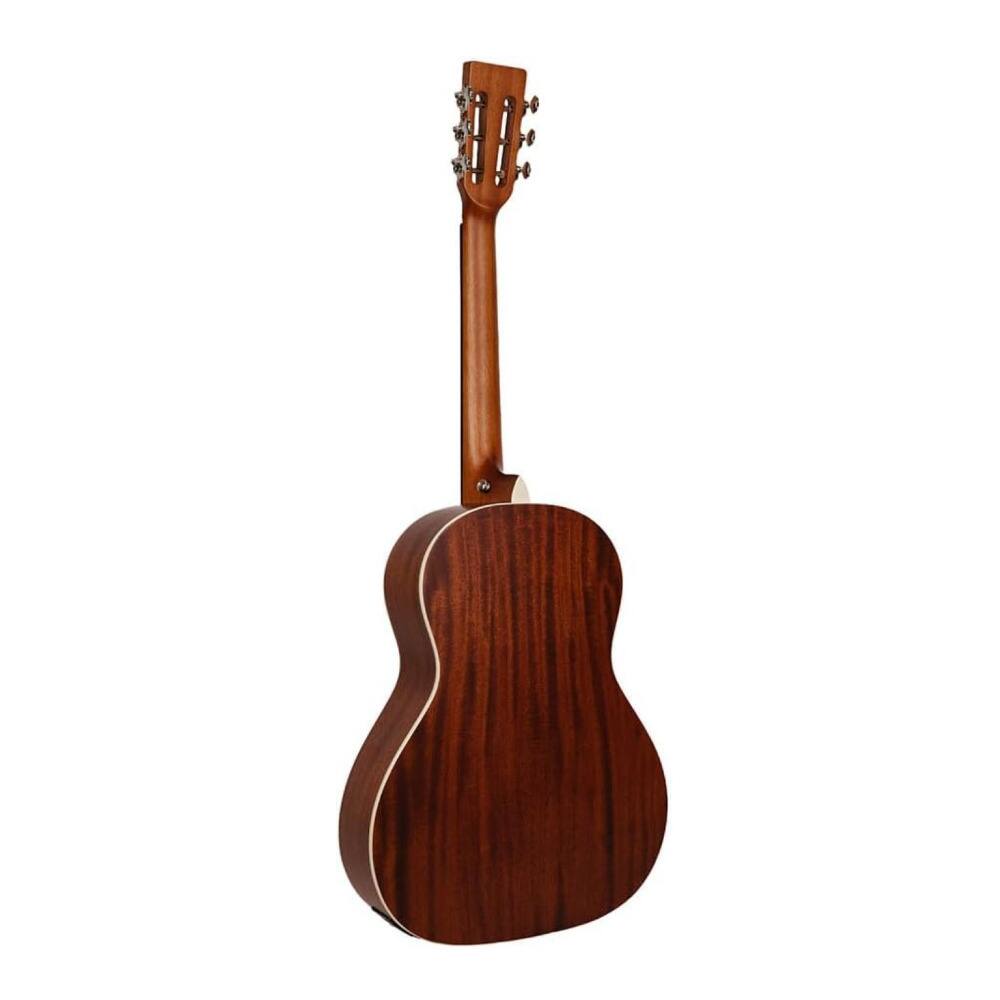 Left. Gold Tone - Gold Tone The Parlor Acoustic-Electric All Solid Wood Guitar with Bag (Burst).