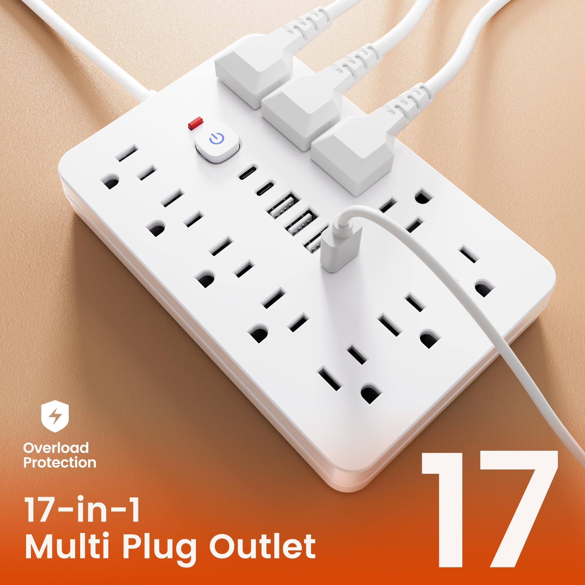 Overload Protection  
17-in-1 Multi Plug Outlet  
17