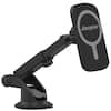 Front. Energizer - Energizer Wireless Fast Charging Magnetic Mount – 15W Qi-Certified Car Charger with Adjustable Arm - Black.