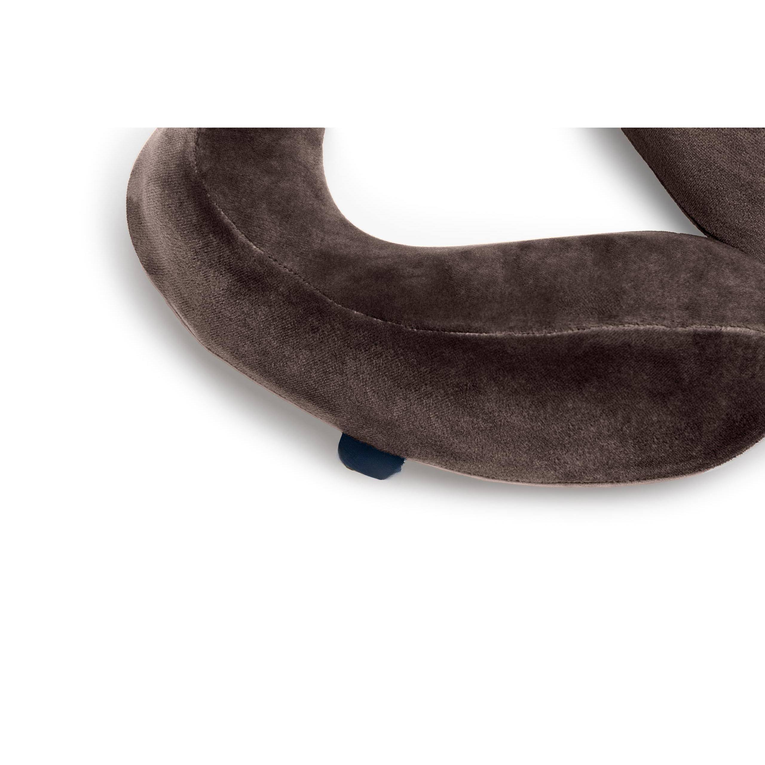 Back. Pacoar Cade - Neck Travel Pillow - Lightweight Contoured Memory Foam Stuffable For Sleeping Car & Airplane Size One Brown Contoured - Terra Cotta-One Size.