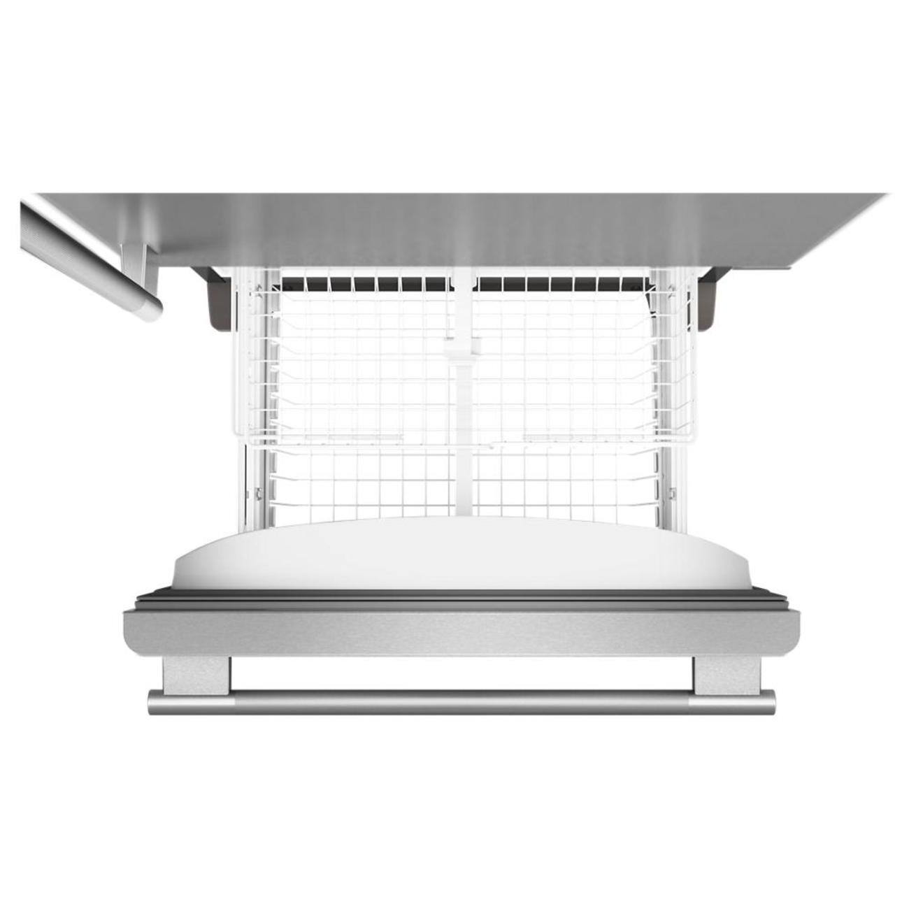 Alt View 8. KitchenAid - 19 Cu. Ft. 30-Inch Standard-Depth Bottom Mount Refrigerator with Right Door Swing - PrintShield Stainless.