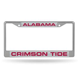 Rico Industries - Alabama Crimson Tide Chrome Metal Laser Cut License Plate Frame - Multi