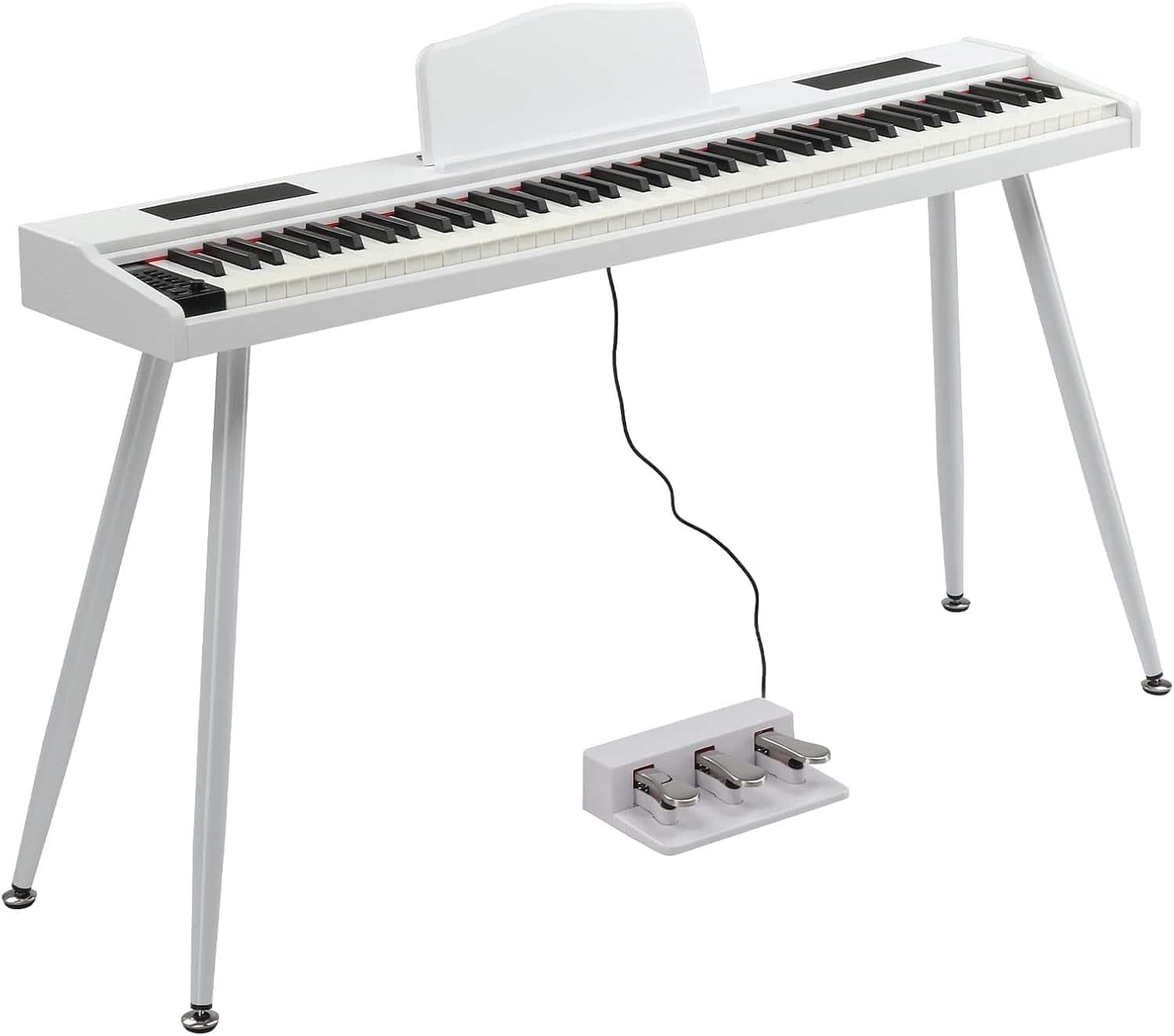 Winado - 88 Key Semi-Weighted Keyboard Piano, Digital Piano Keyboard with Professional Triple Pedal, Bluetooth MIDI Function