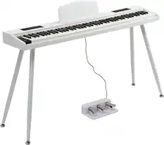 Front. Winado - 88 Key Semi-Weighted Keyboard Piano, Digital Piano Keyboard with Professional Triple Pedal, Bluetooth MIDI Function.
