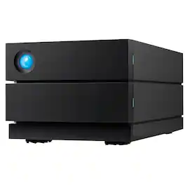 Seagate - LaCie 2big RAID Professional Desktop RAID Storage - 2 x HDD Supported - 40 TB Supported HDD Capacity - 2 x HDD Installed - Black