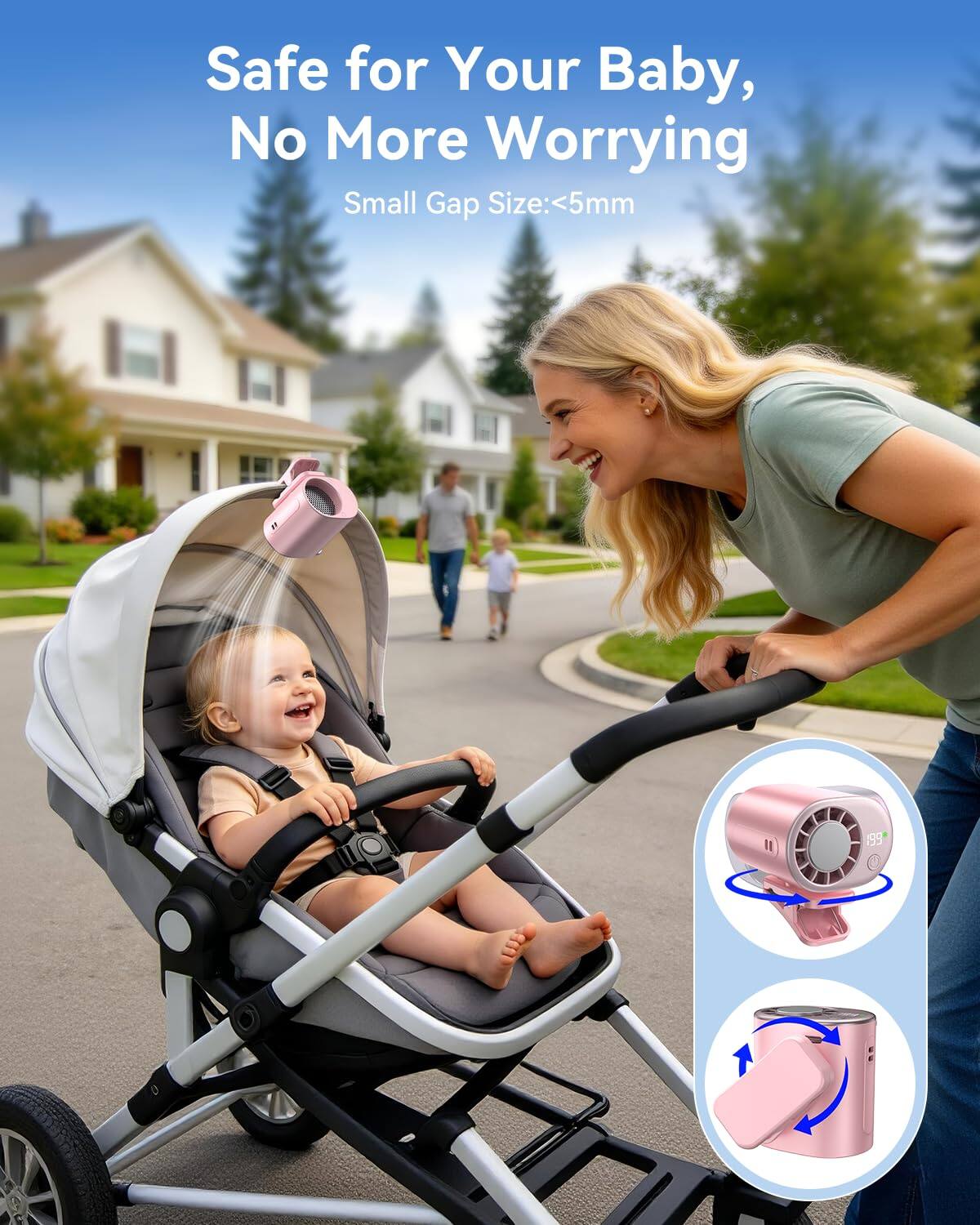 Safe for Your Baby, No More Worrying  
Small Gap Size: <5mm