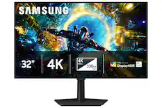 SAMSUNG
32"
4K
4K 165Hz 330Hz FHD
VESA CERTIFIED
TRUE BLACK
DisplayHDR 400