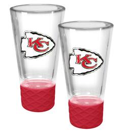 Great American Products - Kansas City Chiefs 2-Pack 4oz. Cheer Shot Set with Silicone Grip - Red