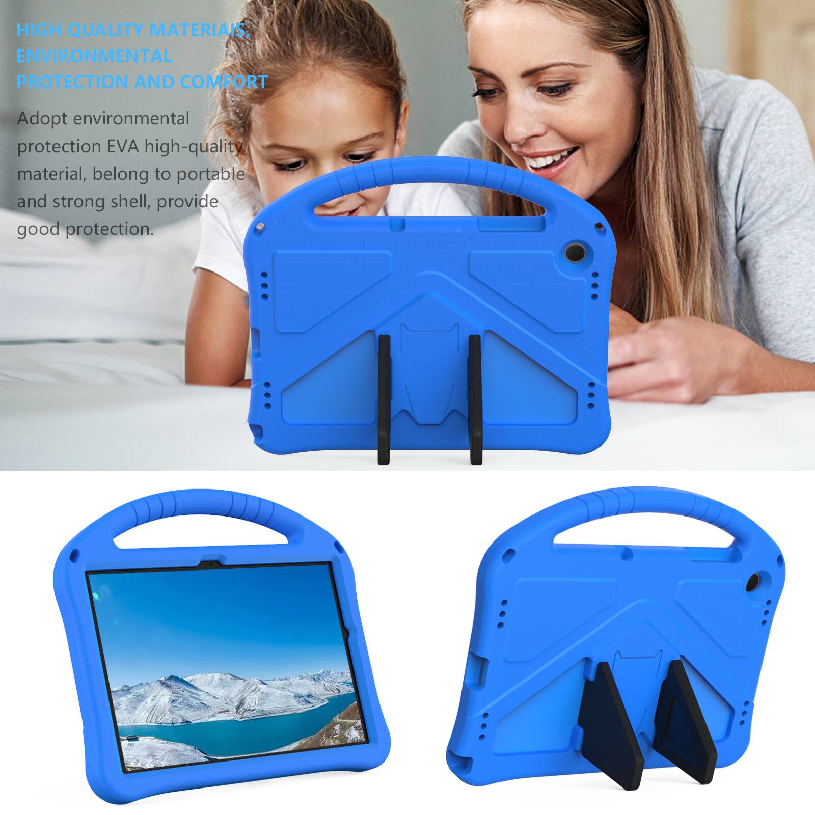 HIGH QUALITY MATERIALS, ENVIRONMENTAL PROTECTION AND COMFORT

Adopt environmental protection EVA high-quality material, belong to portable and strong shell, provide good protection.