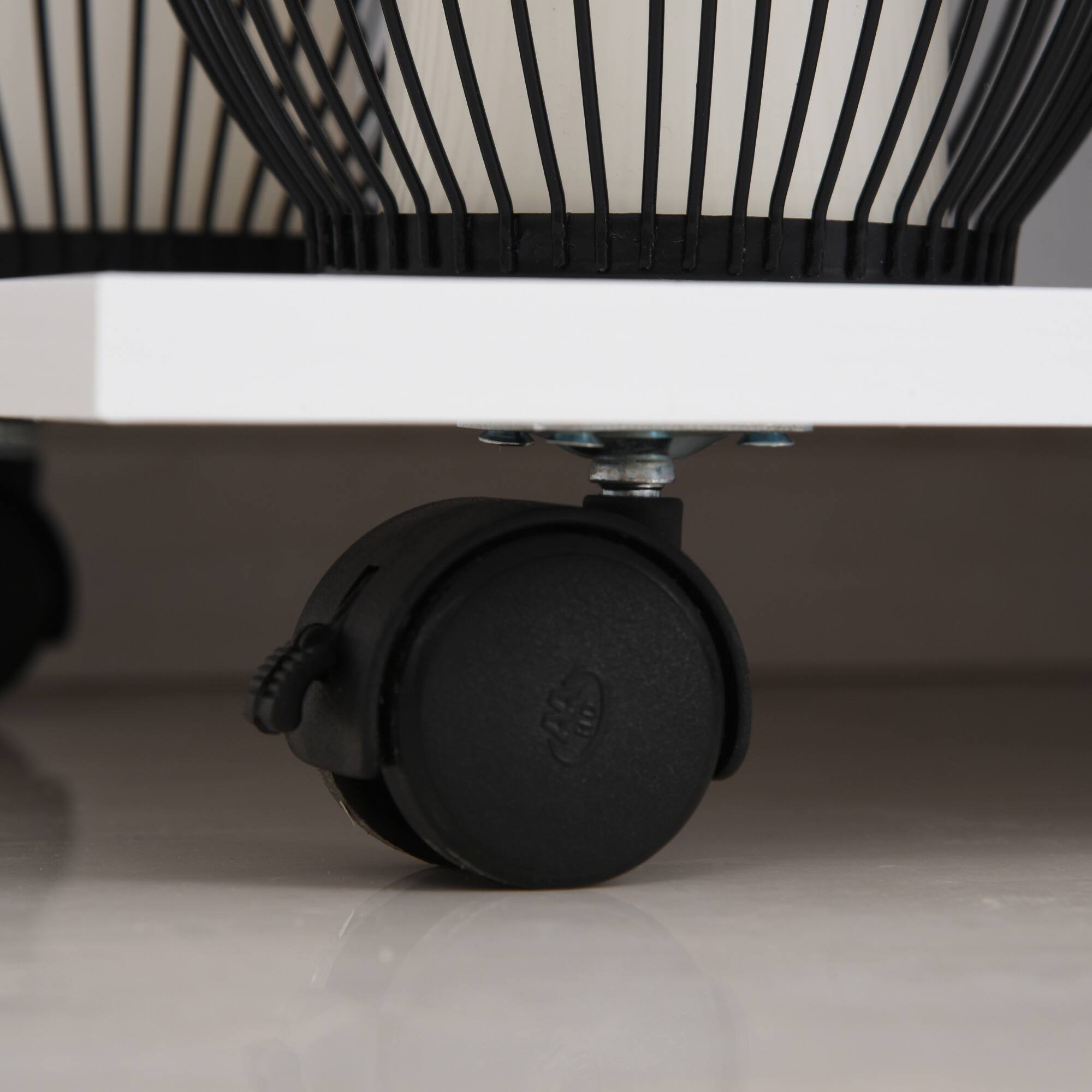 Alt View 9. Vinsetto - Mobile Printer Stand, Rolling File Cabinet Cart with Wheels, Adjustable Shelf, Drawer and CPU Stand.