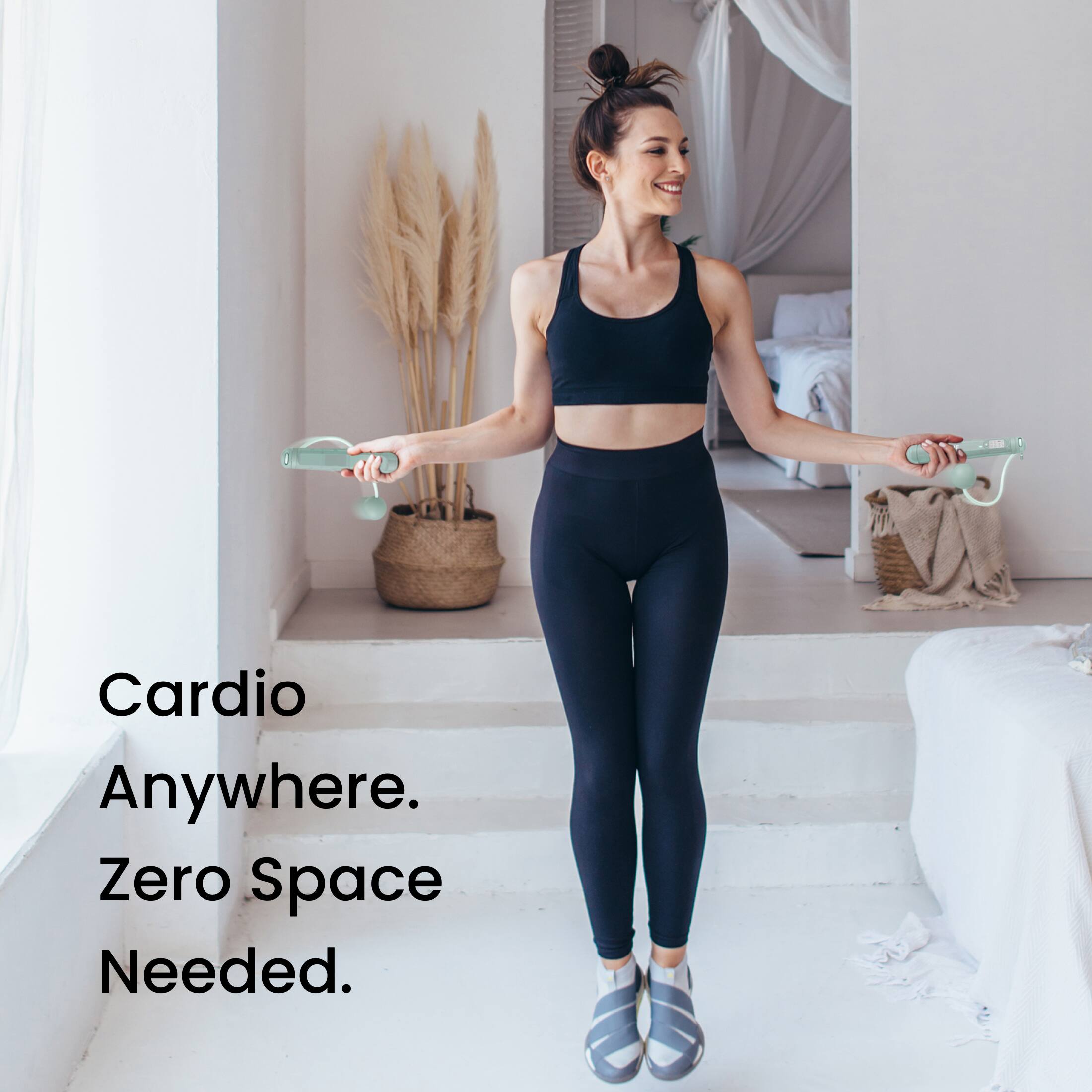Cardio Anywhere.  
Zero Space Needed.