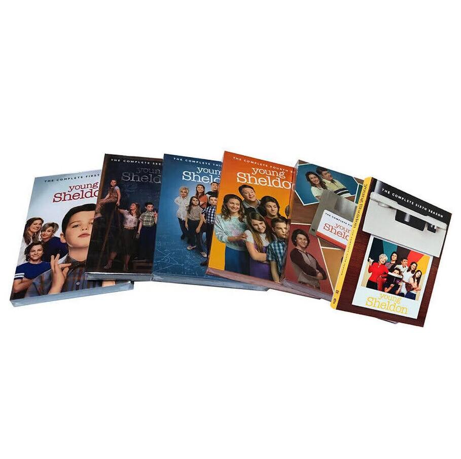 Left. Young Sheldon Seasons 1-6 Complete Series DVD.