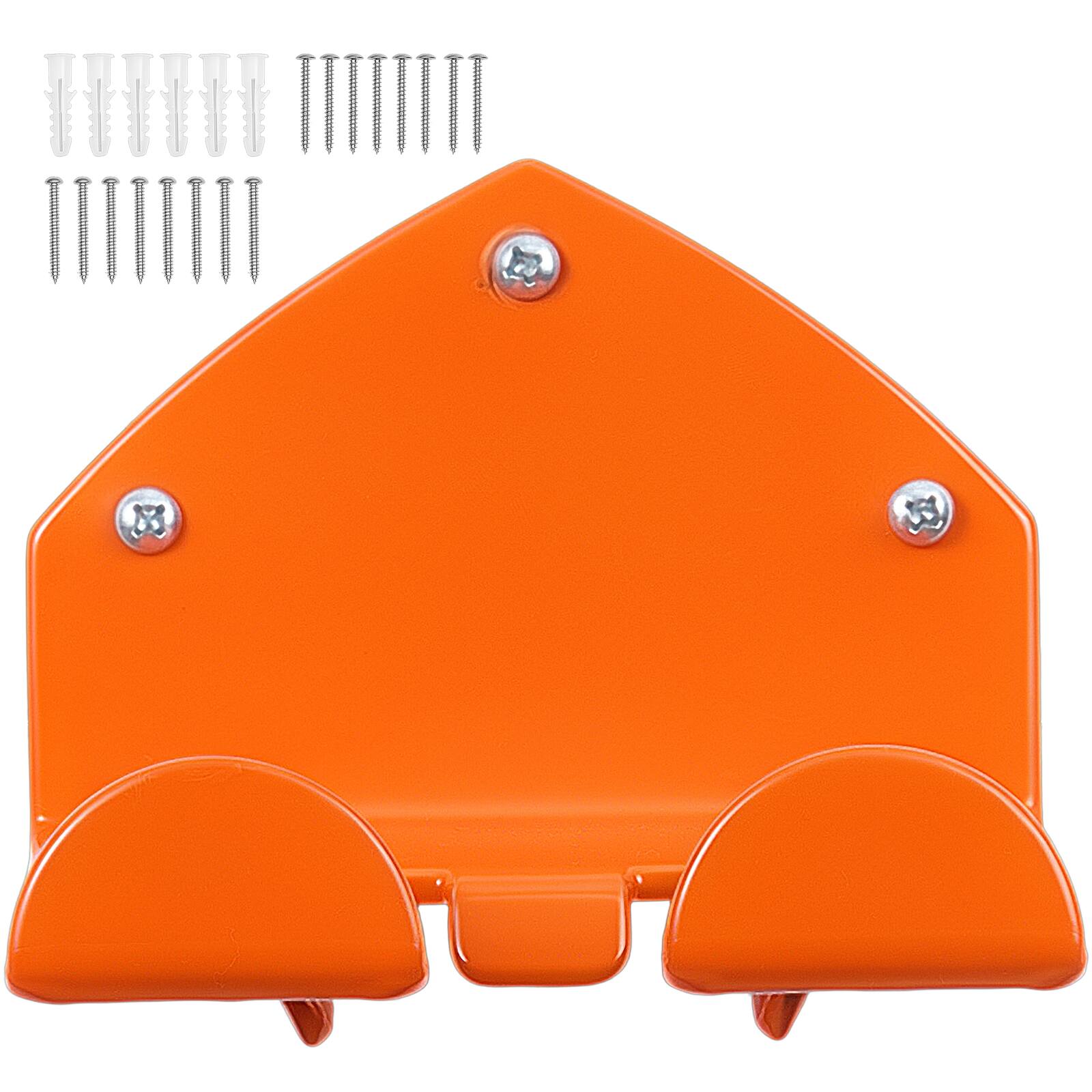 Alt View 5. VEVOR - Garage Organizer Trimmer Rack 5.9Inch 2 Pack 180 lbs Total Load,Wall Mount Garden Power Tool Hanger Weed Whackers Holder - Orange;White.