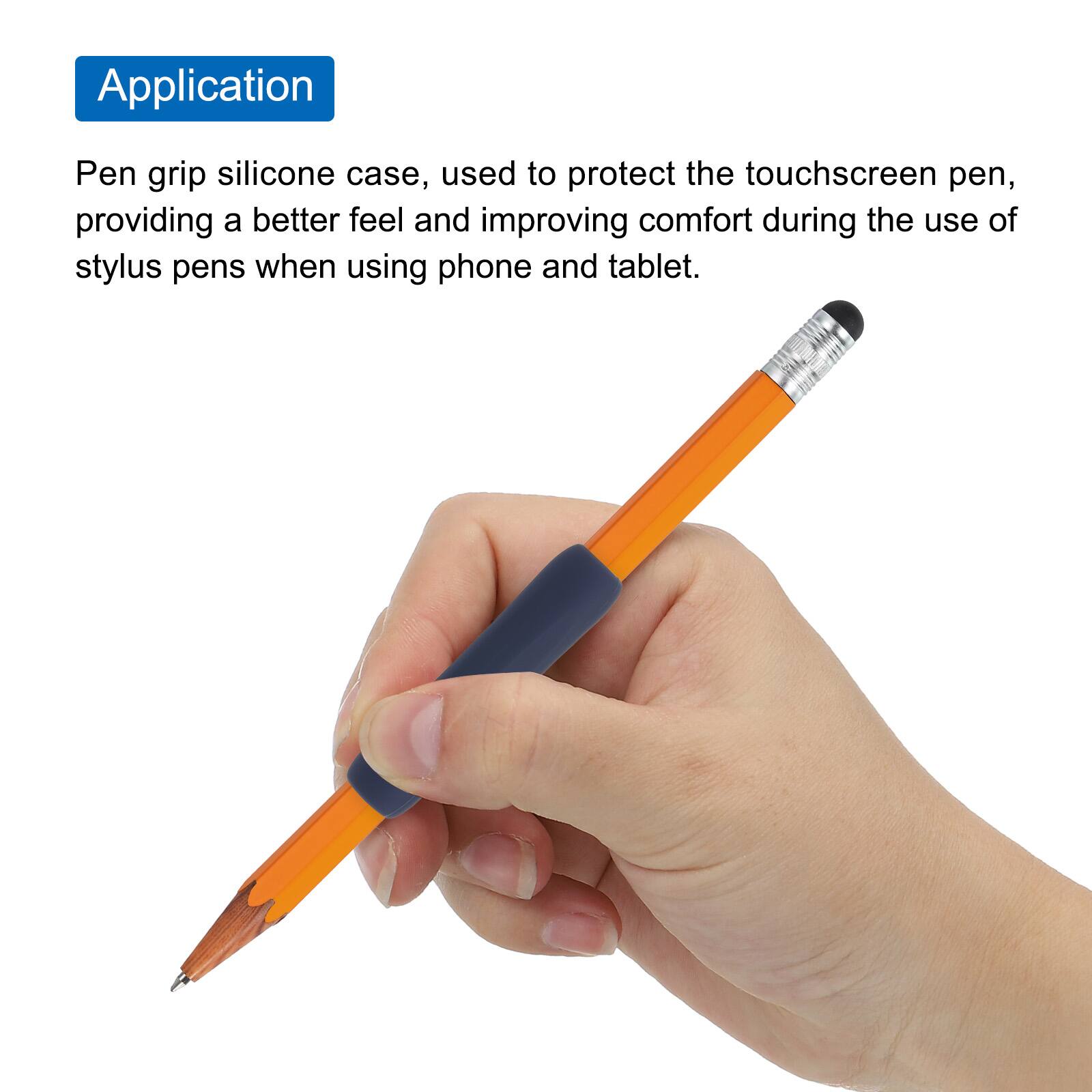 Application

Pen grip silicone case, used to protect the touchscreen pen, providing a better feel and improving comfort during the use of stylus pens when using phone and tablet.