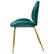 Alt View 7. Costway - Set of 2 Velvet Accent Chairs Dining Side Chairs w/Gold Metal Legs - Green.