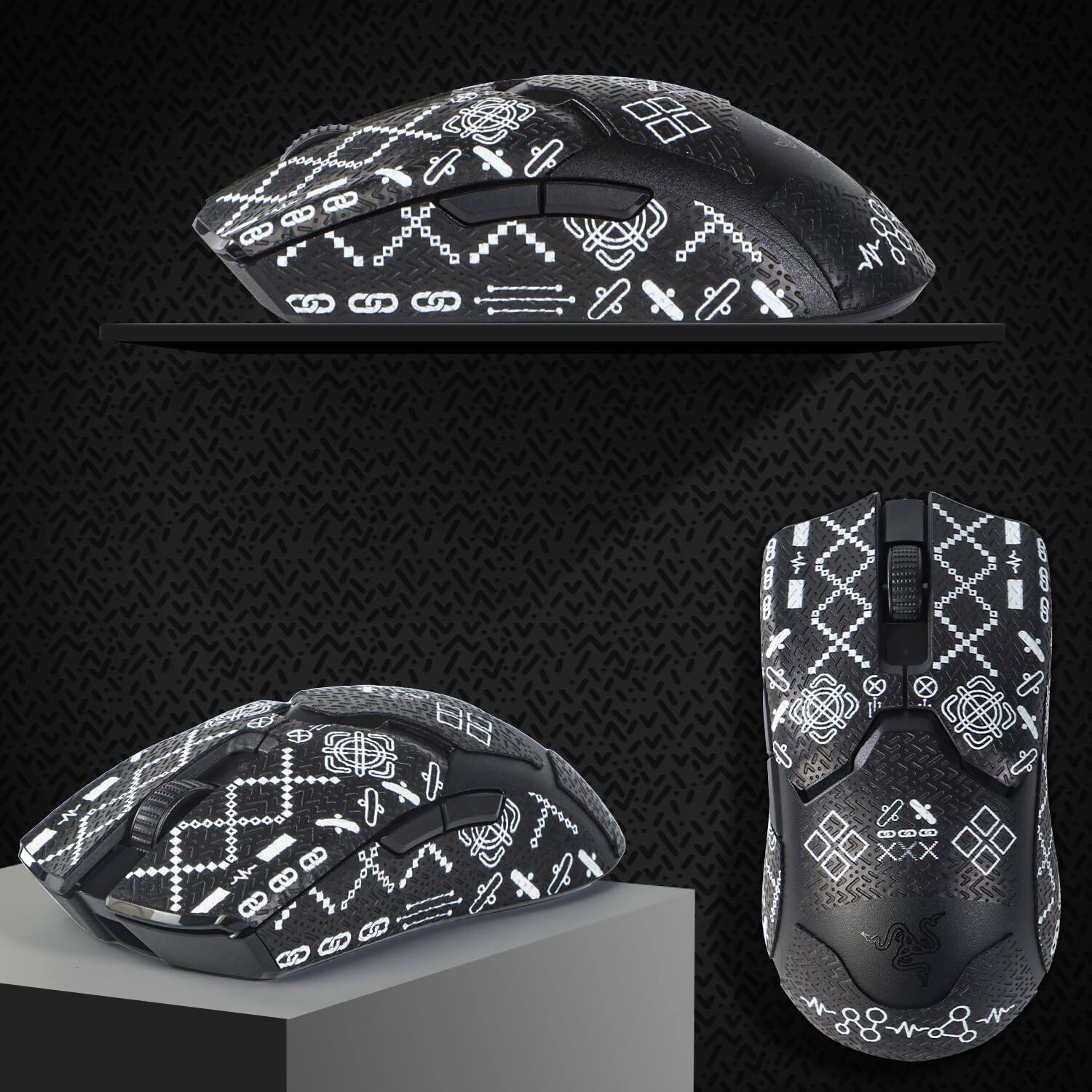 HM 1810 Mouse Grip Tape Stickers For Viper V2 Pro Anti Slip Skin Self ...