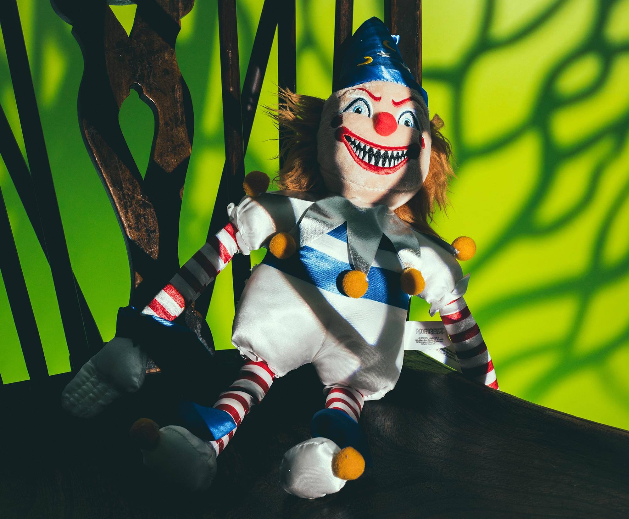 Alt View 3. Toynk - Poltergeist Possessed Clown Doll 14-Inch Collector Plush - Multi-Colored.