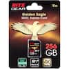 RITZ GEAR Golden Eagle SDXC Express Card V30 SPEED UP TO 820 500 READ WRITE MB/S MB/S RITZ GEAR Golden Eagle : EX 256 I V30 4K GB W.41 Dietn 520/500 Ma/e SP EX XC I V30 3 A1 256 GB 4K ULTRA HD