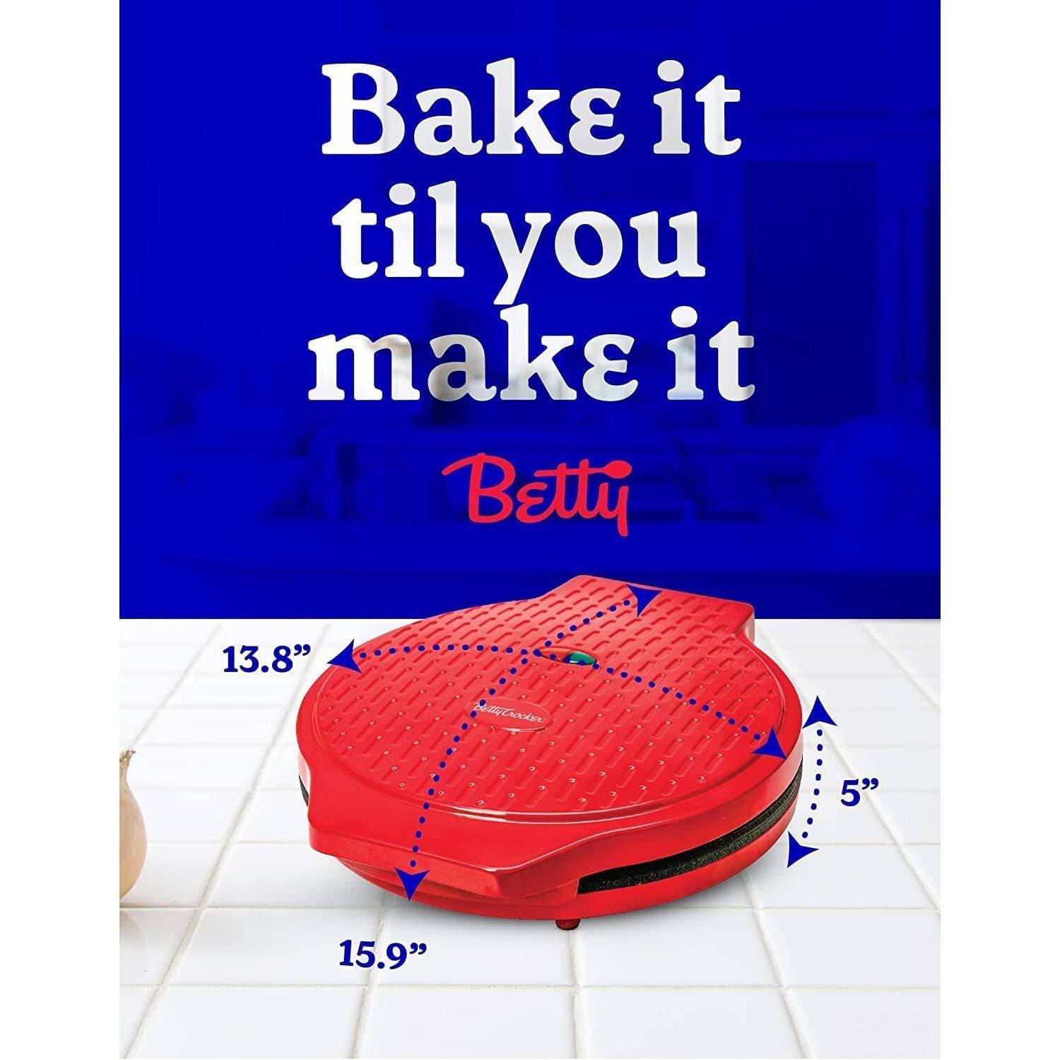 Bake it til you make it Betty

Betty Crocker

13.8"

5"

15.9"