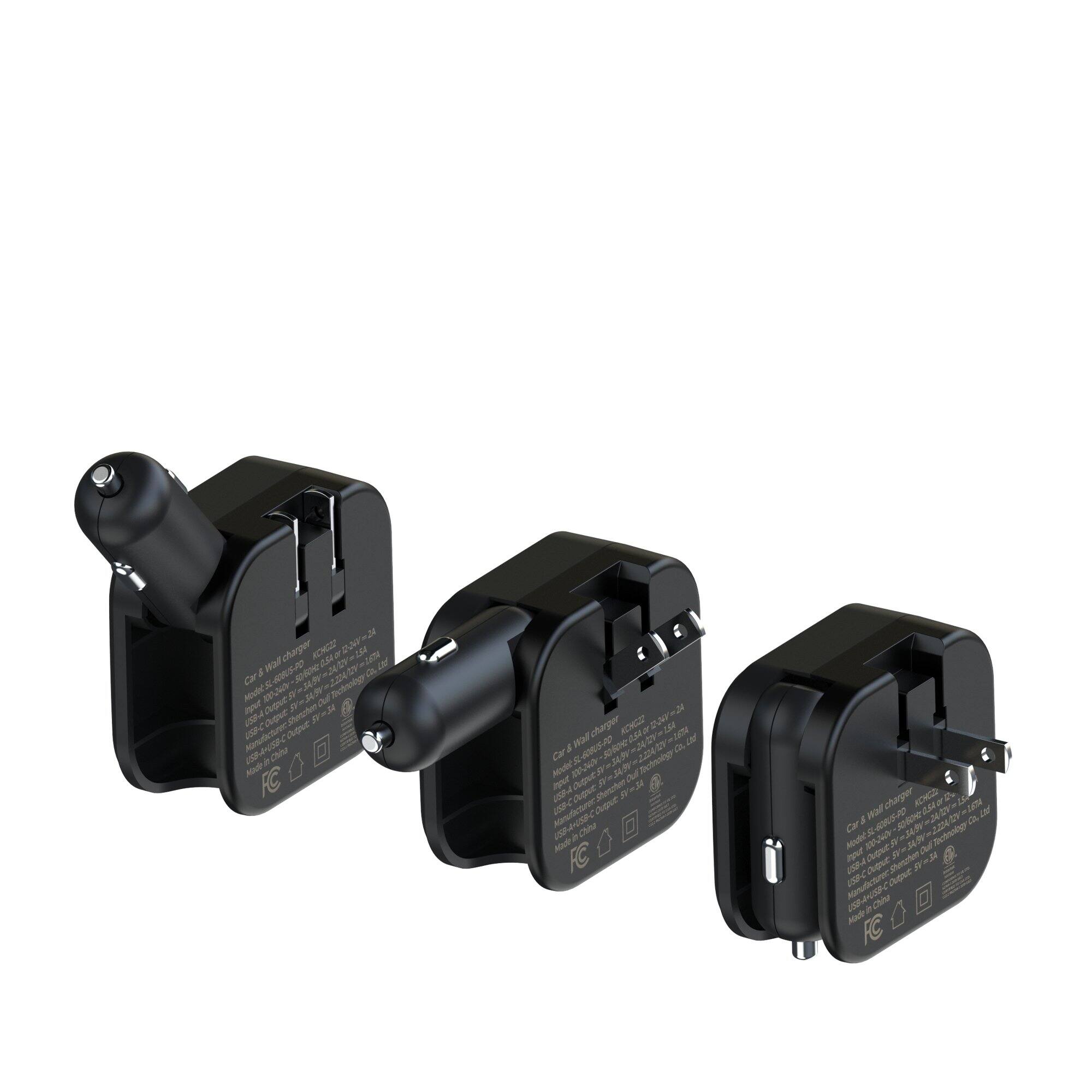 Car & Wall Charger  
Model: K2000-220-2A  
Input: 100-240V~50/60Hz 0.5A  
Output: DC 5V=2.4A, 9V=2A, 12V=1.5A, 20V=1A  
USB Output: 5V=2.4A  
Made in China  
Shenzhen M2 ISHANSEL Co., Ltd.  
KC  
CE  
FCC