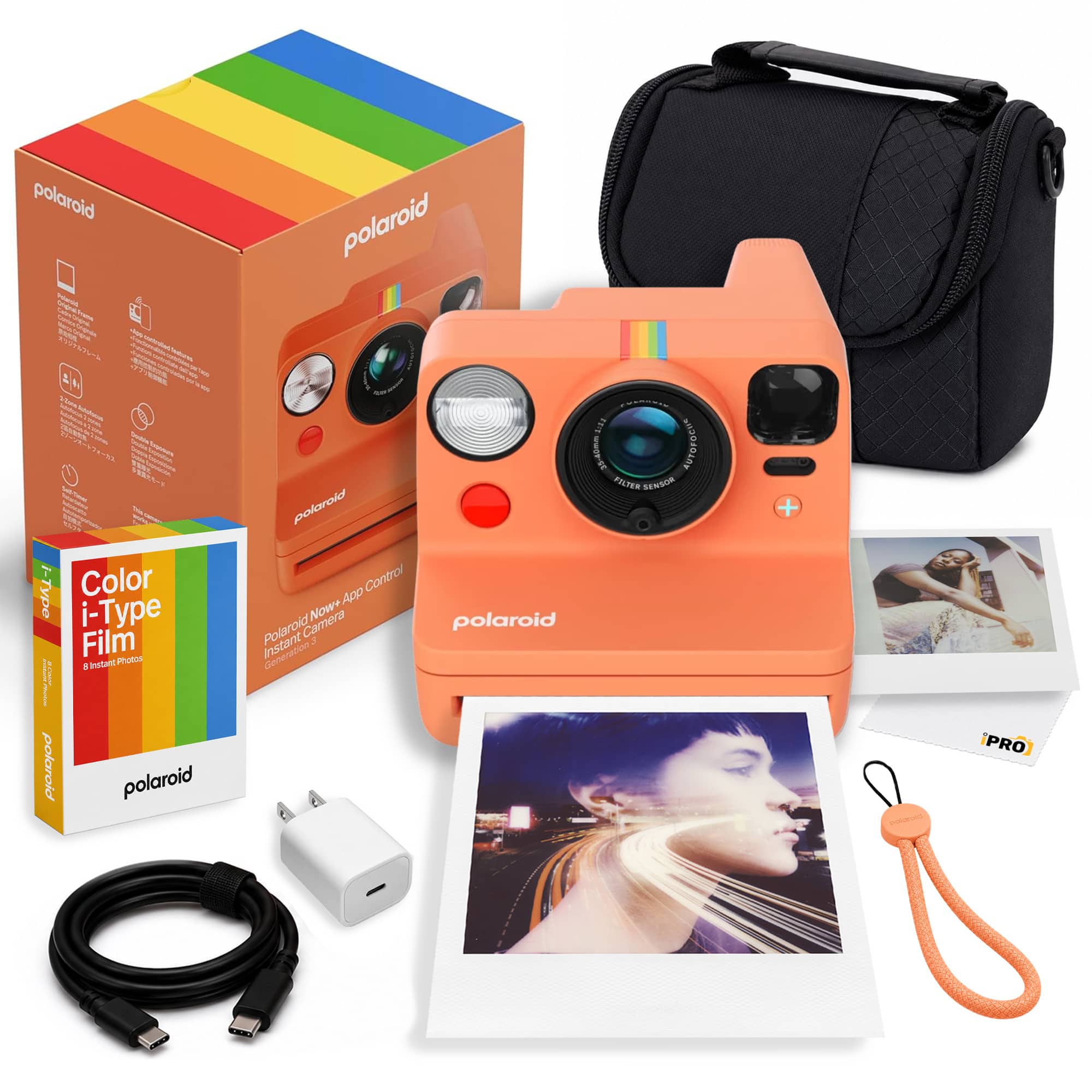 Polaroid - Now+ Generation 3 - iType Color Film + Camera Bag + More - Coral price history on PriceWatchPro