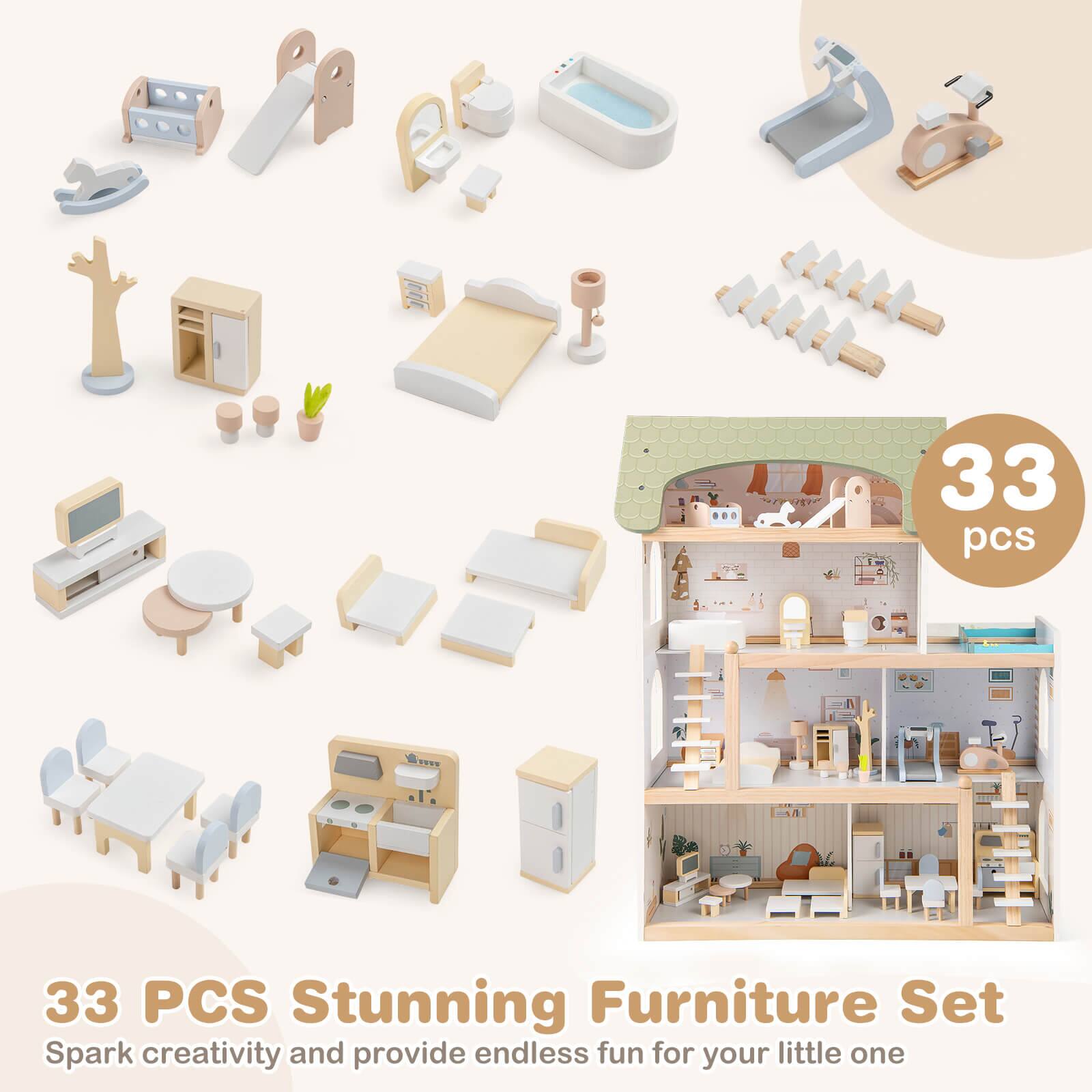 33 PCS Stunning Furniture Set  
Spark creativity and provide endless fun for your little one
