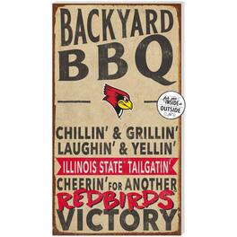 Jardine - Illinois State Redbirds 11'' x 20'' Indoor/Outdoor BBQ Sign - Brown