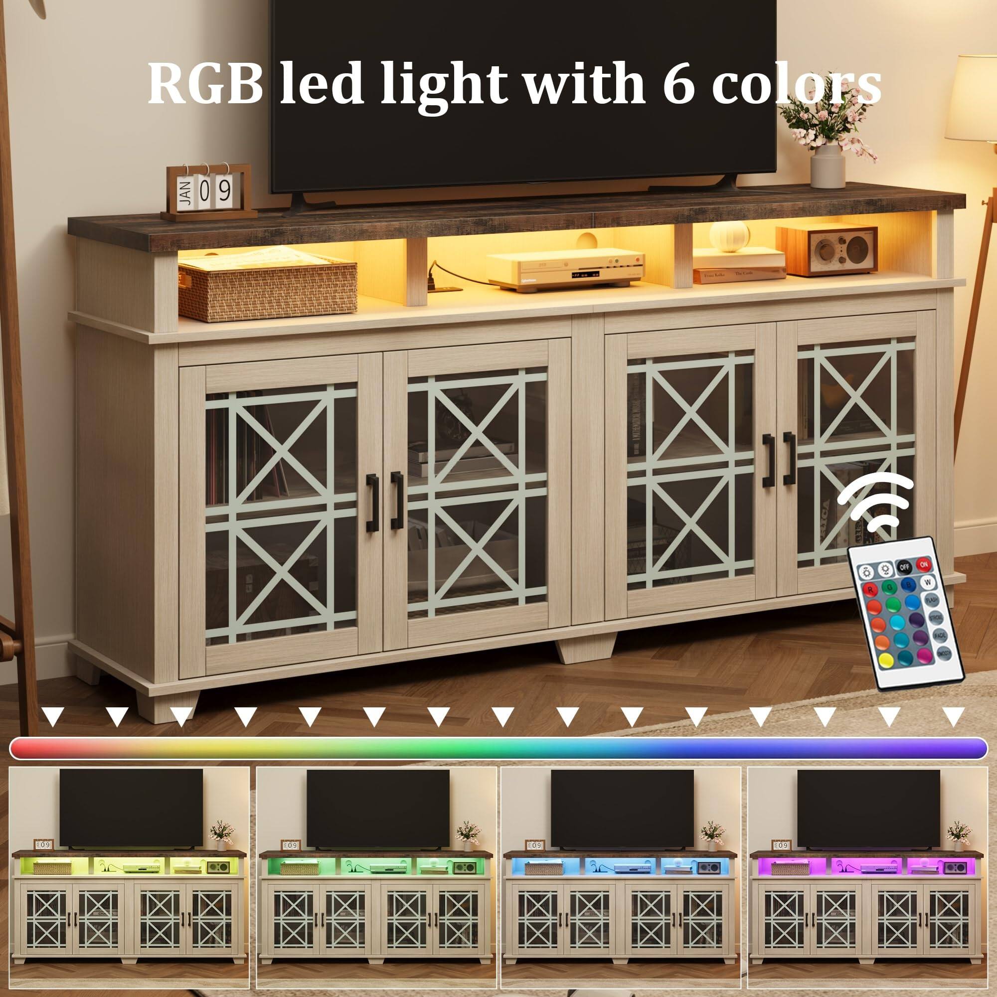 RGB led light with 6 colors