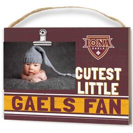 Jardine - Iona University Gaels 8'' x 10'' Cutest Little Team Logo Clip Photo Frame - Maroon