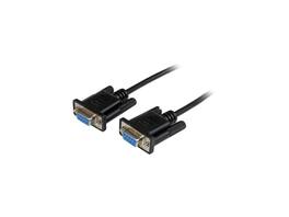 StarTech.com - 1m Black DB9 RS232 Serial Null Modem Cable F/F