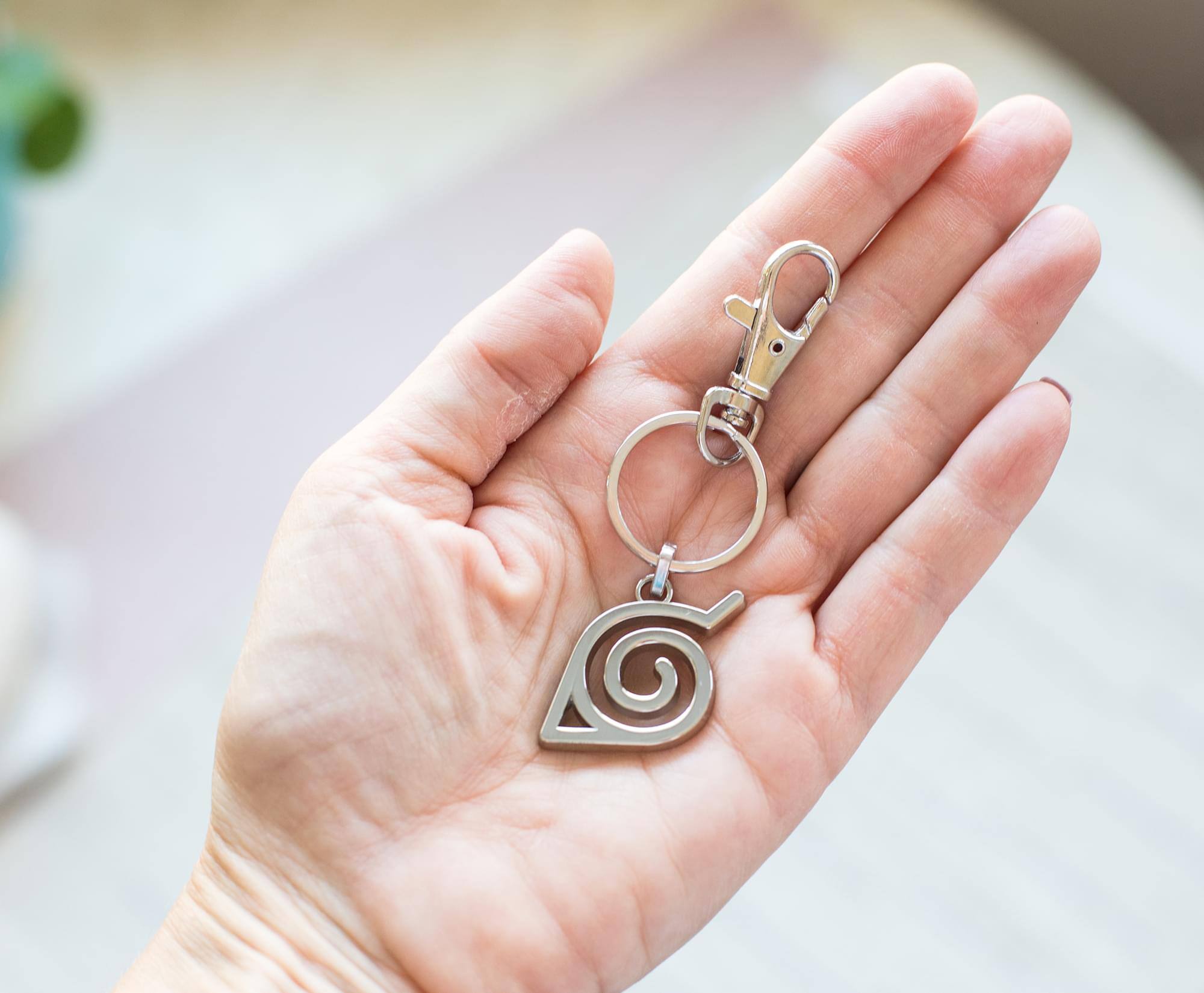 Alt View 4. SalesOne LLC - Naruto Shippuden Hidden Leaf Village Logo Enamel Pendant Keychain - Silver.