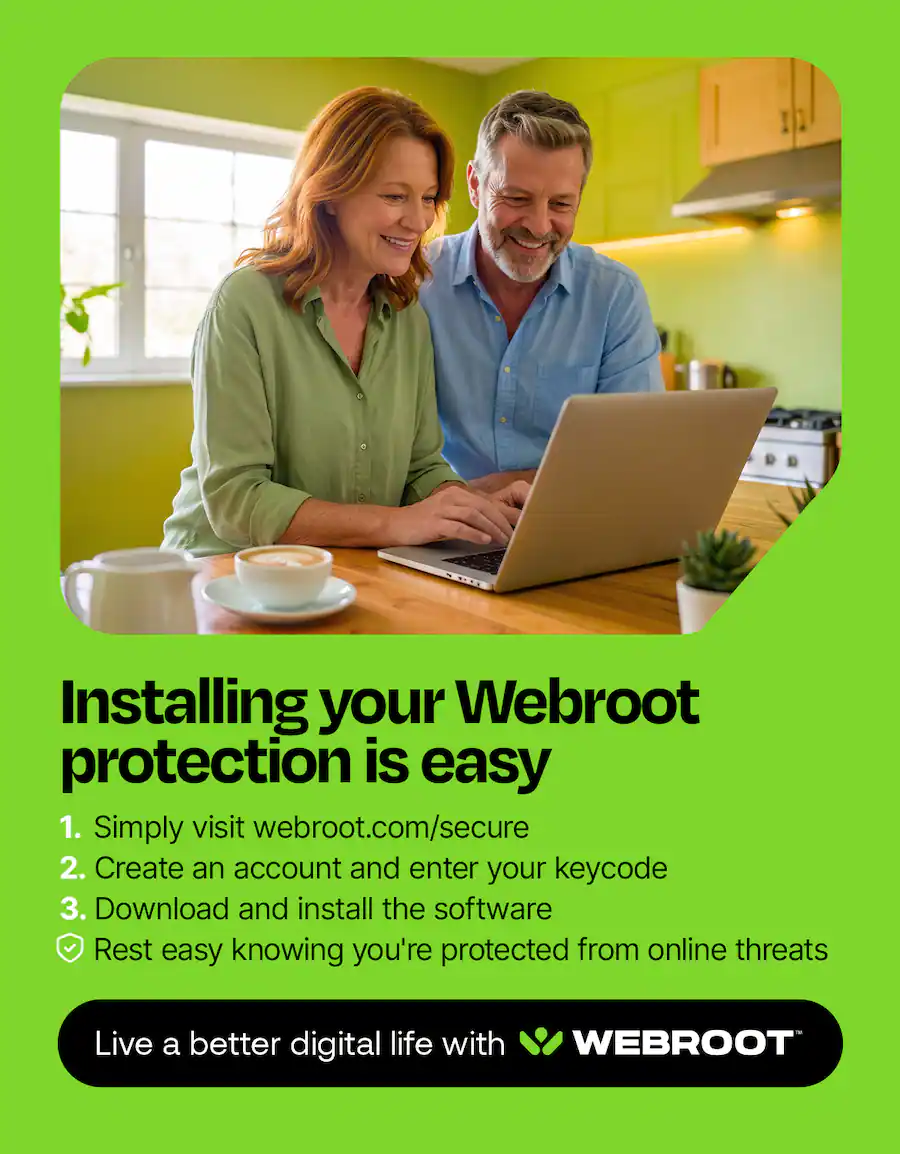 Webroot Ransomware Protection Webroot Essentials Antivirus Protection and Internet Security (1 Device ...