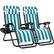 Front. Best Choice Products - Best Choice Products Set of 2 Zero Gravity Lounge Chair Recliners for Patio, Pool w/ Cup Holder Tray - Peacock Striped - Peacock Striped.