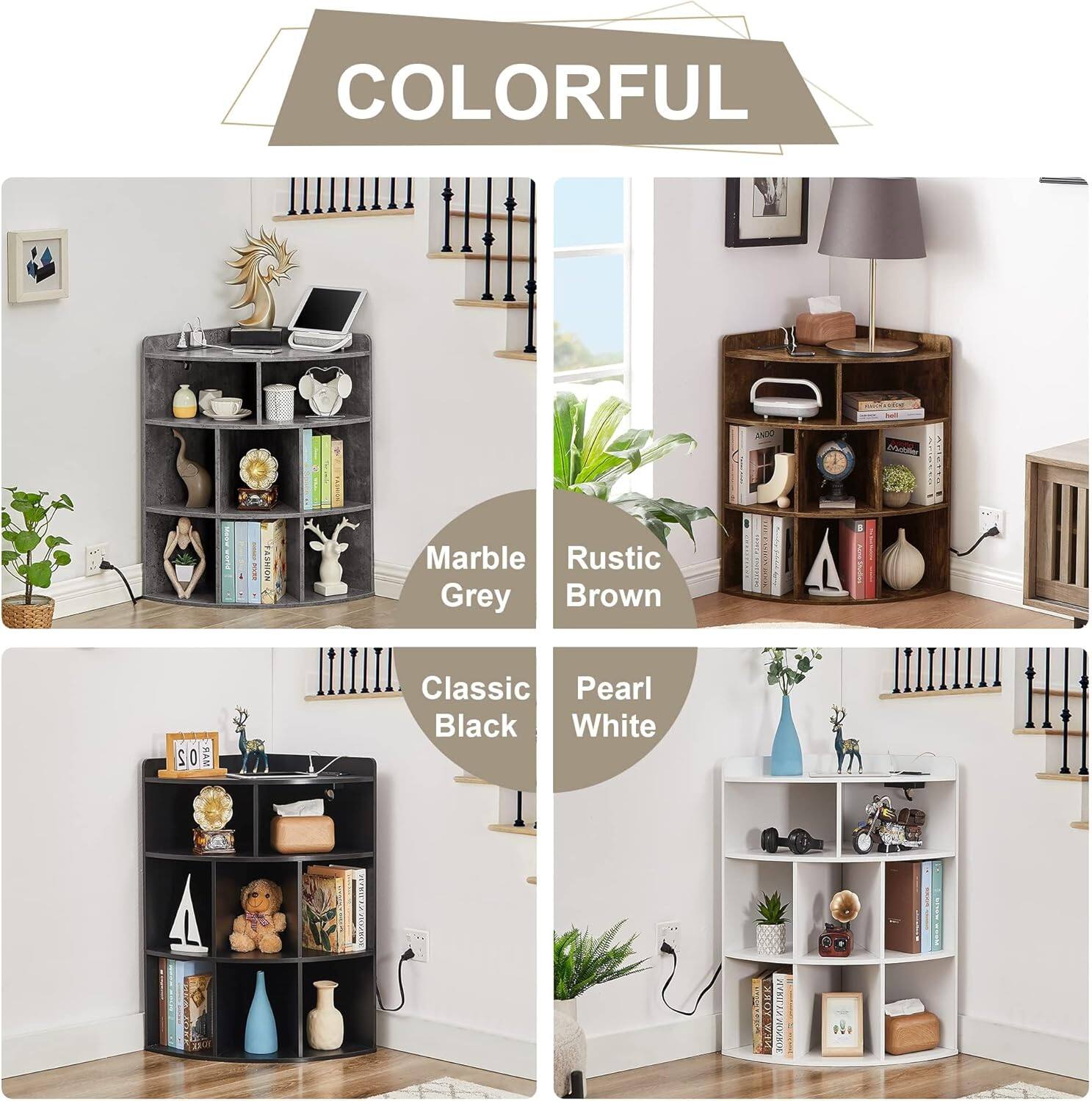 COLORFUL

Marble Grey

Rustic Brown

Classic Black

Pearl White