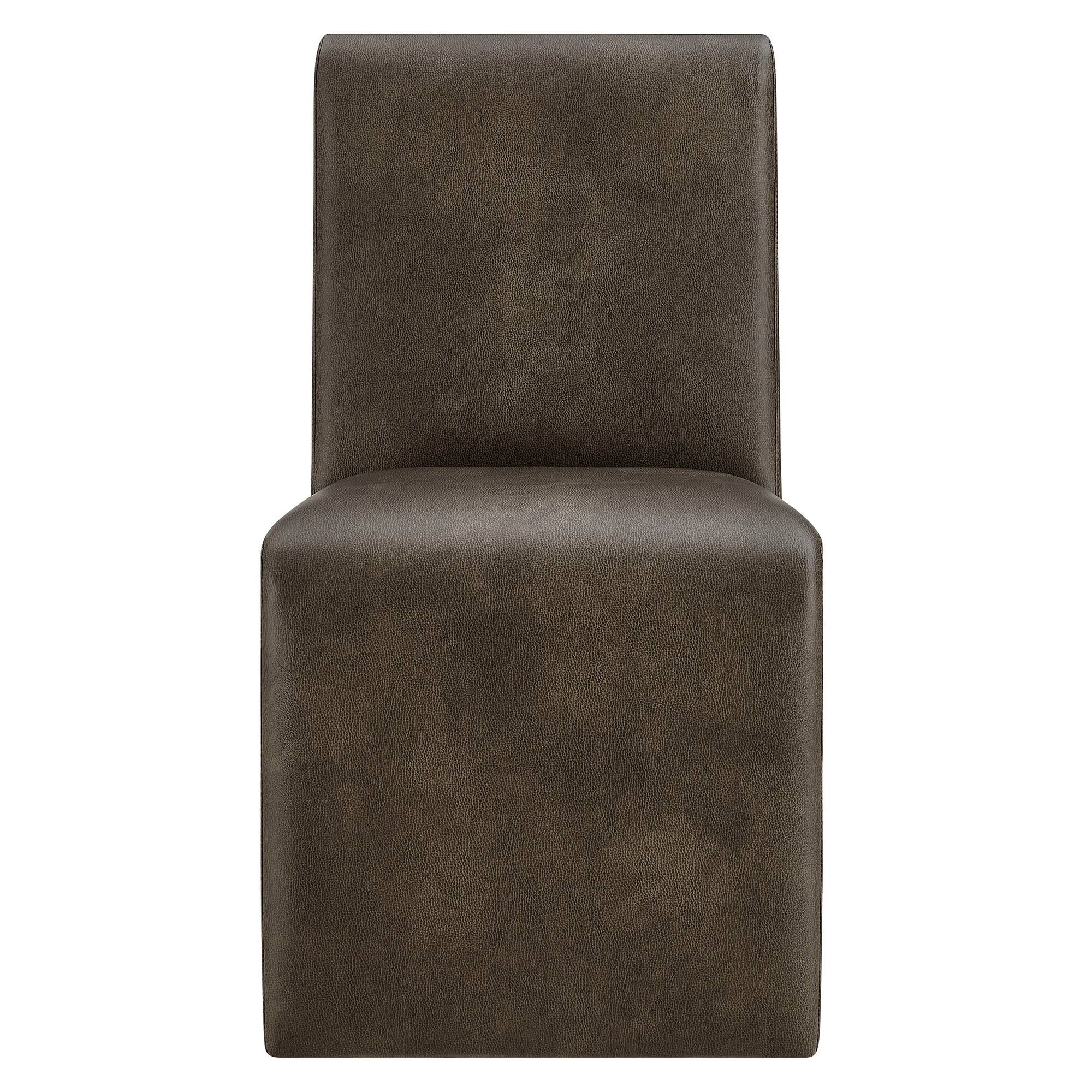 Alt View 2. Modway - Emory Vegan Leather Dining Side Chair by Modway - Gray.