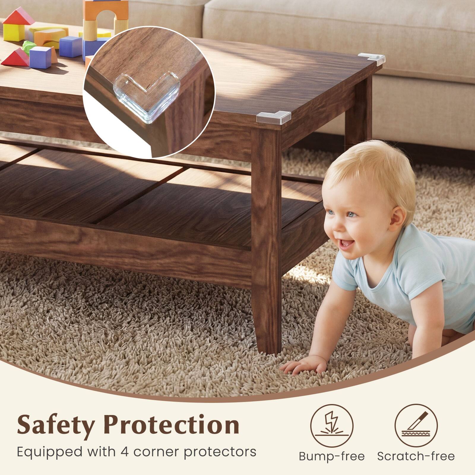 Safety Protection  
Equipped with 4 corner protectors  
Bump-free  
Scratch-free