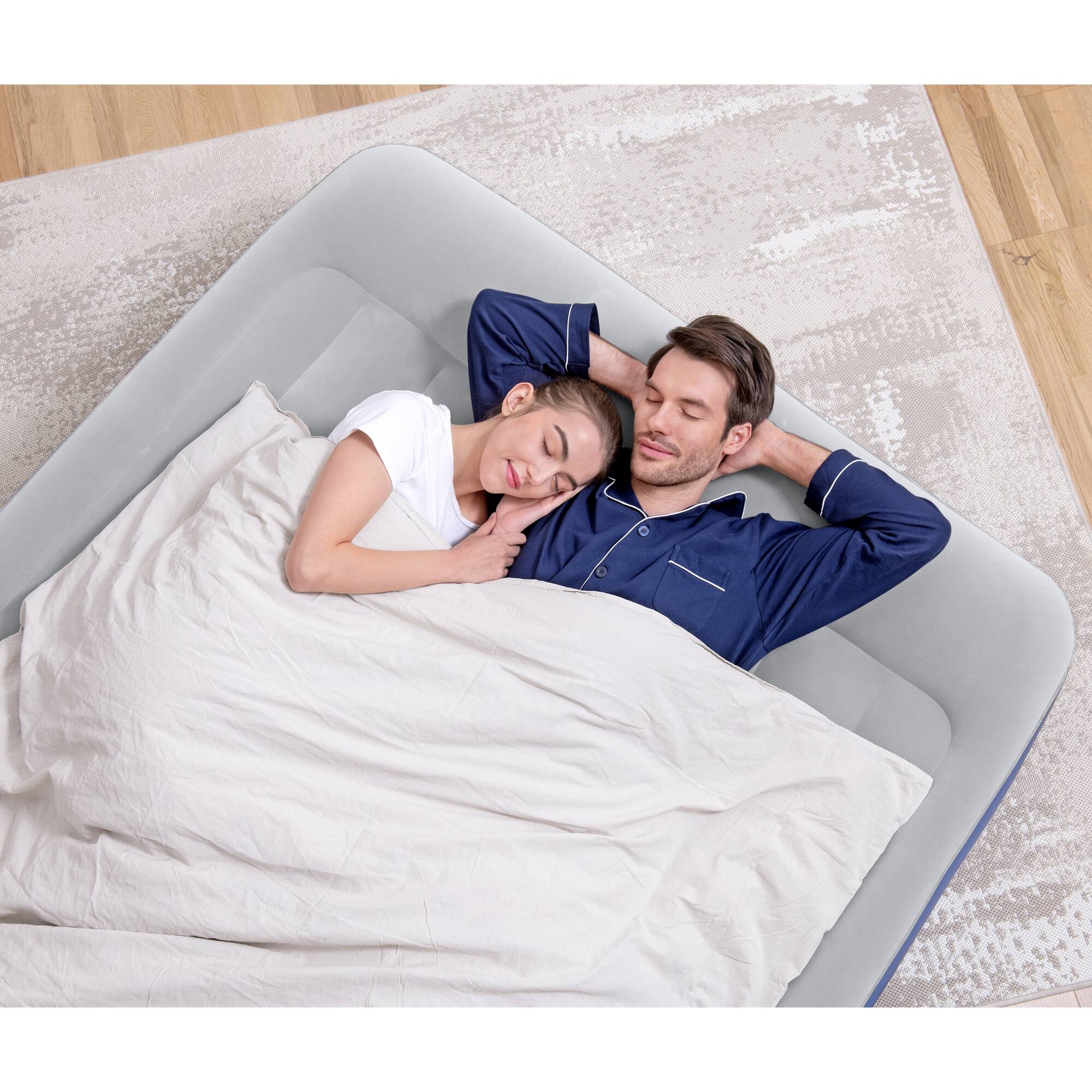 Alt View 7. Bestway - Tritech Air Mattress: Queen 18" - Built-In AC Pump - Multicolored.