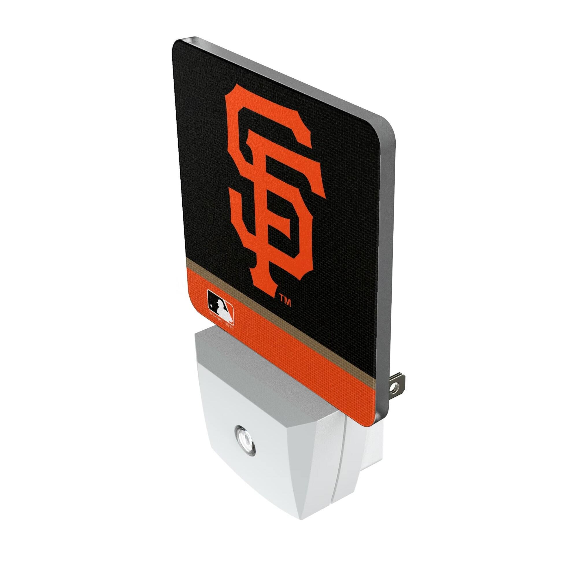 Alt View 1. Keyscaper - San Francisco Giants Stripe Design Nightlight 2-Pack - Multicolor.